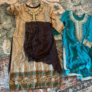 Traditional Pakistani beaded, Embroidered Dresses